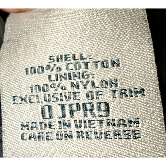 L. L. Bean Midnight Blue Tie Waist Round Collar Cotton Peacoat Sz M - Picture 5 of 5